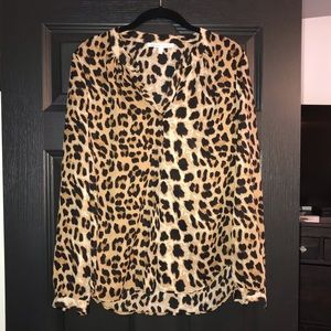 Daniel Rainn Leopard Print Top